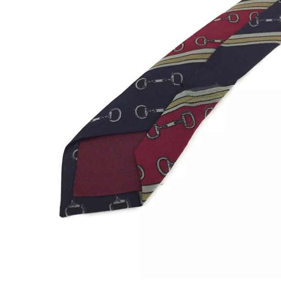 GUCCI "Horsebit": multiple 100% Silk, Tie - Picture 5 of 7